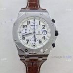 Swiss Grade 3126 Replica Audemars Piguet Safari Royal Oak Offshore White Arabic Markers Watch